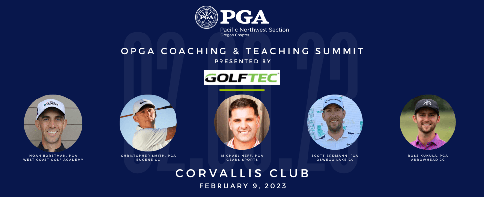 OPGA Coaching & Teaching Summit @ Corvallis Club