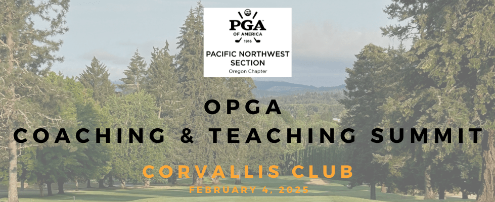 2025 OPGA Coaching & Teaching Summit